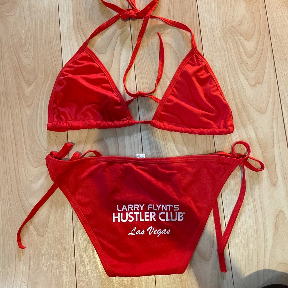 Larry Flints red bikini size small